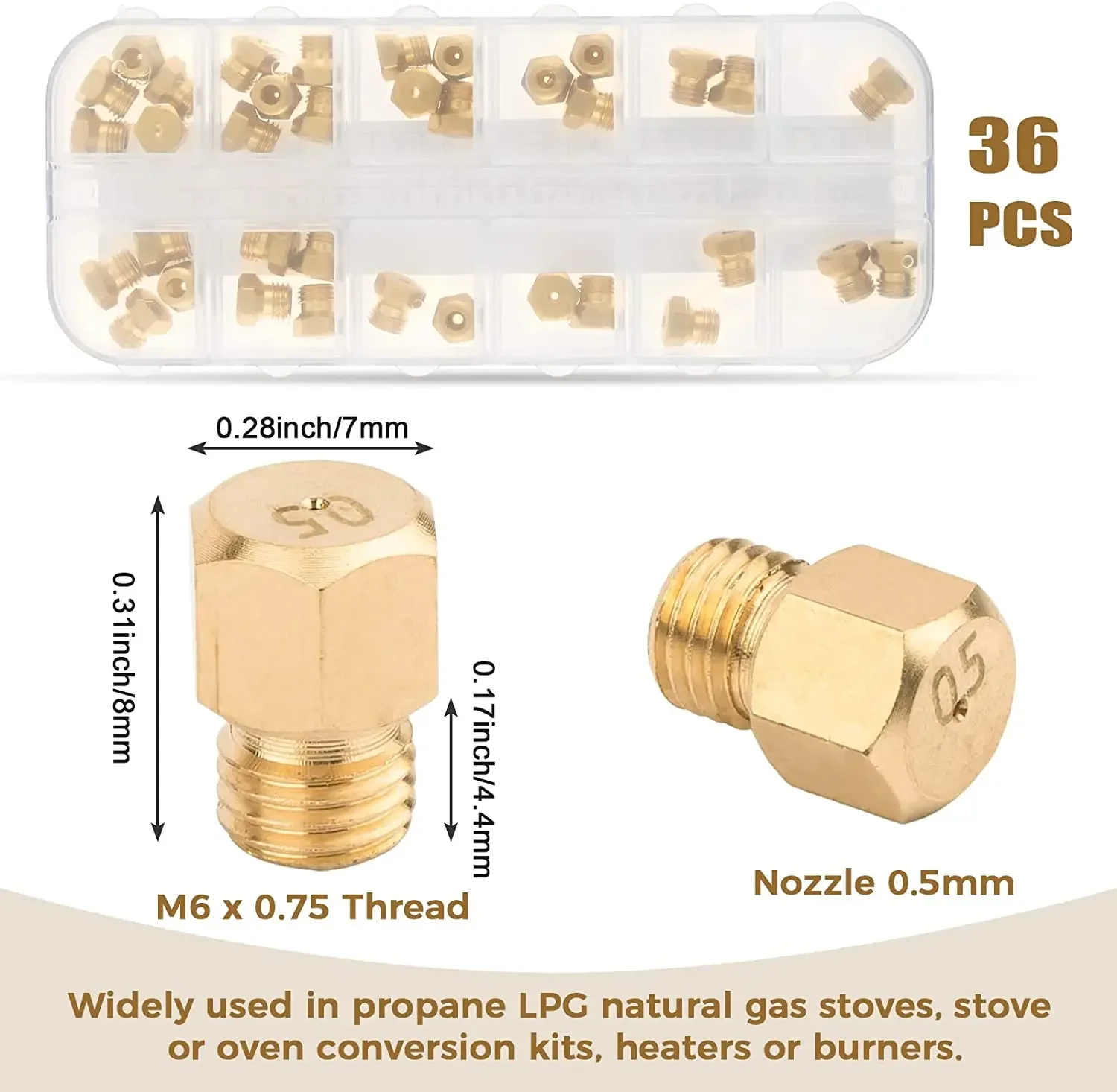 36 sztuk/1box mosiądzu gaz LP  – Steam Wand Tip recenzja i cena